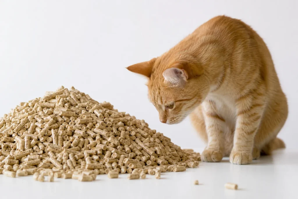 Are horse bedding pellets safe for cats