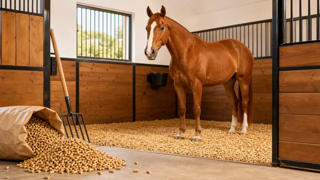 Straw Pellets for Horse Bedding