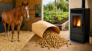What are straw pellets used for